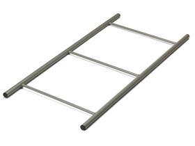 NUMATIC SERVICEWAGEN-ZUBEH&Ouml;R  Halterahmen f&uuml;r 3 Ablageschalen, pulverb