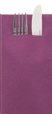 BESTECKTASCHEN AIRLAID  40 x 40 cm, 1/8 Falz, Basic amethyst