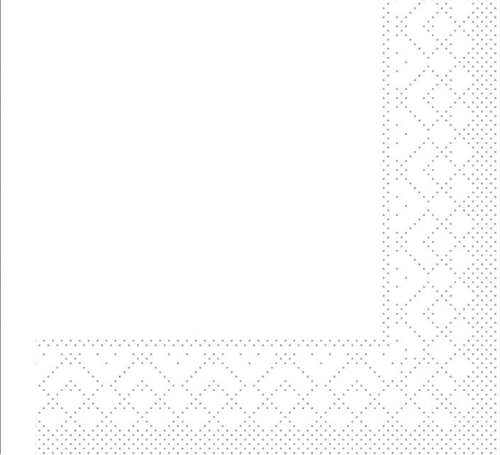 SERVIETTEN TISSUE  24 x 24 cm, 1/4 Falz, 2-lag, weiss
