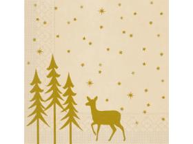 SERVIETTEN TISSUE  24 x 24 cm, 1/4 Falz, 3-lag, Liane