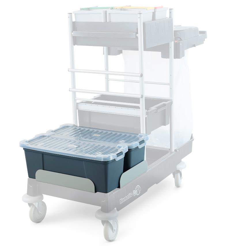 NUMATIC SERVICEWAGEN-ZUBEHÖR  Moppbox 2x MK3, blau, mit Halterung NUMATIC SERVICEWAGEN-ZUBEHÖR  Moppbox 2x MK3, blau, mit Halterung