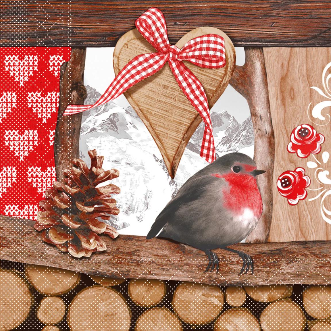 SERVIETTEN TISSUE  33 x 33 cm, 1/4 Falz, 3-lag, Gizmo