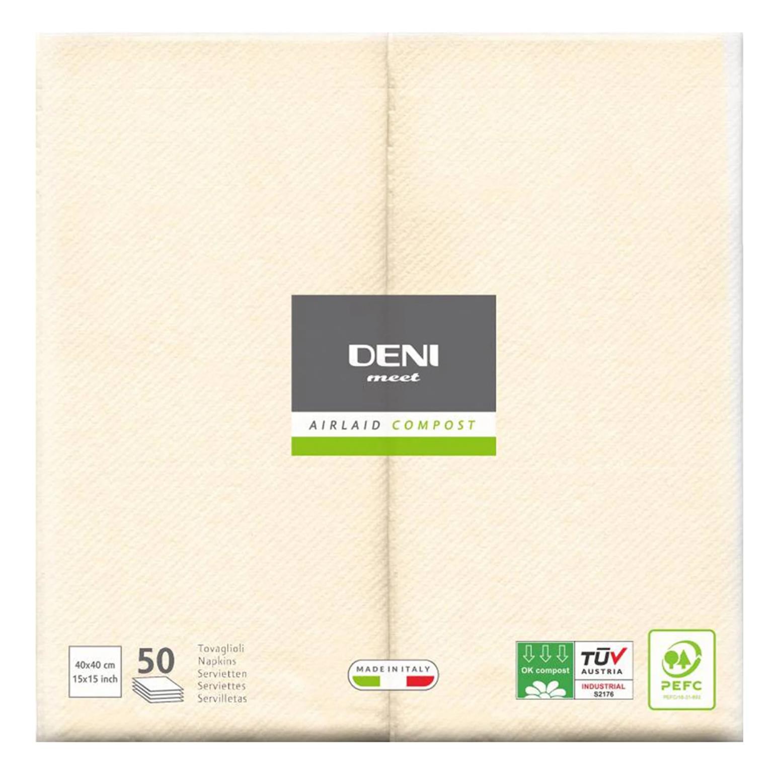 SERVIETTEN AIRLAID  40 x 40 cm, 1/8 Falz, Airlaid, einfarbig