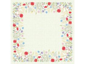 TISCHDECKE PEARL  80 x 80 cm 1/8 Falz, Pearl, Susanne