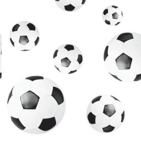 SERVIETTEN AIRLAID  40 x 40 cm, 1/4 Falz, Fussball