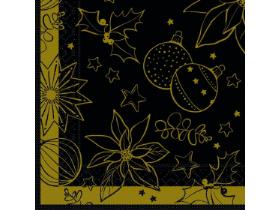 SERVIETTEN TISSUE  40 x 40 cm, 1/4 Falz, 3-lagig, MILAN sch