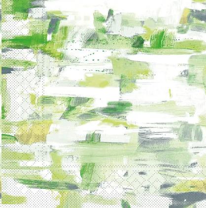 SERVIETTEN TISSUE  40 x 40 cm, 1/4 Falz, 3-lag, Pablo grün