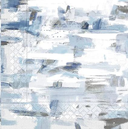 SERVIETTEN TISSUE  40 x 40 cm, 1/4 Falz, 3-lag, Pablo blau