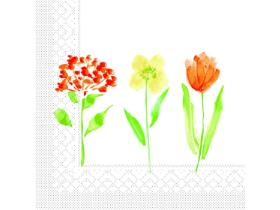 SERVIETTEN TISSUE  33 x 33 cm, 1/4 Falz, 3-lagig, Selma