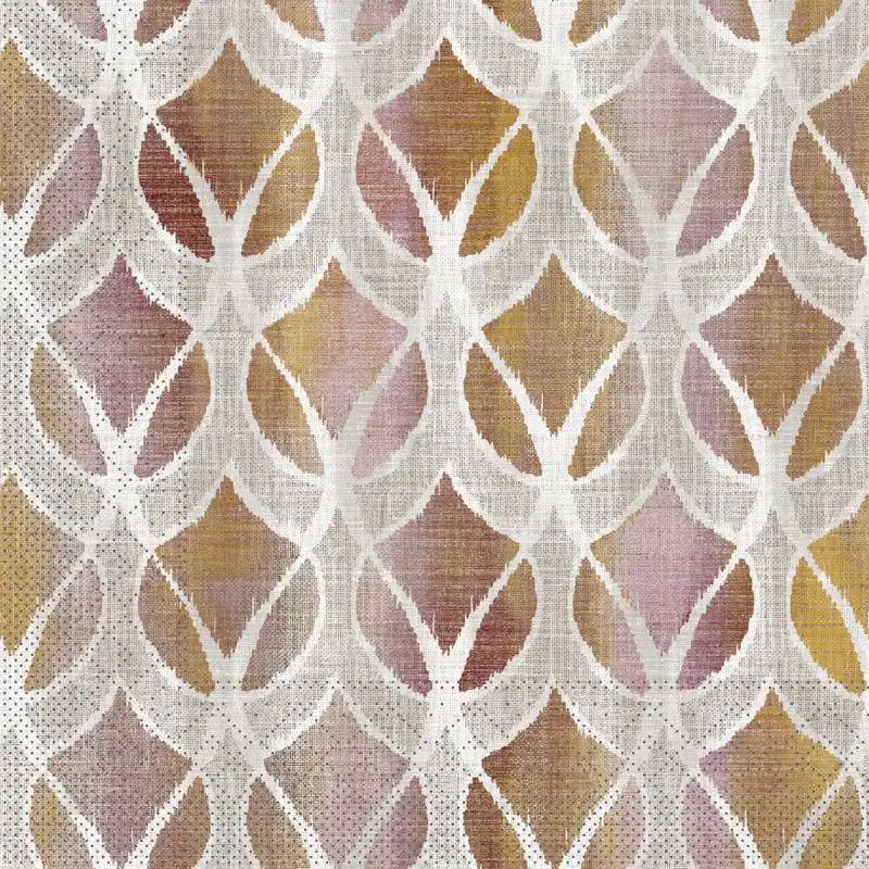 SERVIETTEN TISSUE  33 x 33 cm, 1/4 Falz Tissue, "Abigail"