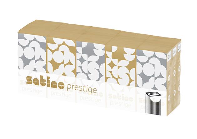 TASCHENTUECHER SATINO 4-LAGIG  Satino Prestige, 4-lagig hochweiss
