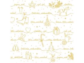 SERVIETTEN TISSUE  24 x 24 cm, 1/4 Falz, 3-lag, Ravin