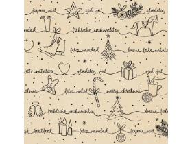 SERVIETTEN TISSUE  24 x 24 cm, 1/4 Falz, 3-lag, Ravin