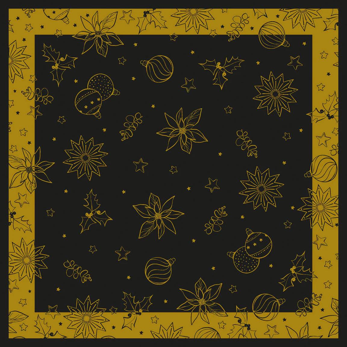 TISCHDECKEN AIRLAID  80 x 80 cm, 1/8 Falz, Milan schwarz