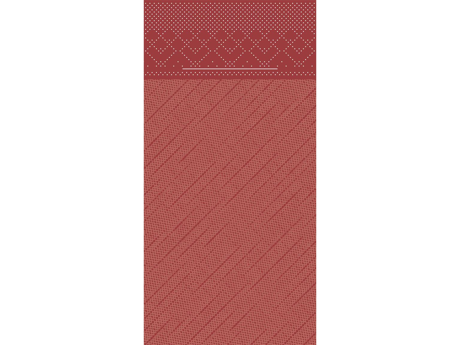 BESTECKTASCHE 4-LAGIG  40 x 40 cm, 1/8 Falz, Tissue-Deluxe