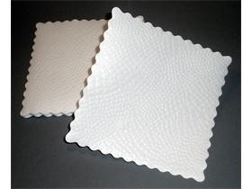 UNTERLAGESERVIETTEN KROKO  17 x 17 cm Kroko 30 gm2, weiss