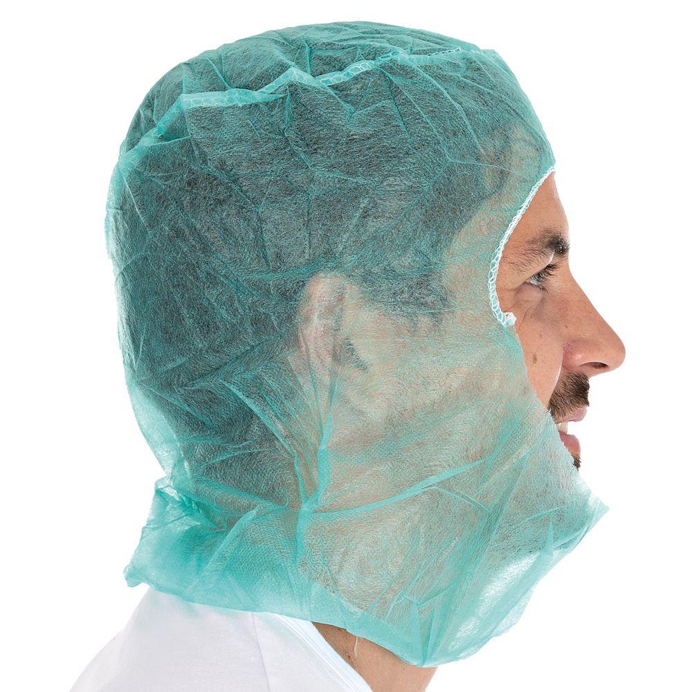 ASTROHAUBEN PP - VLIES  PP, latexfrei, grün, lebensmittelecht