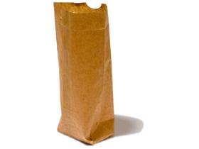 KREUZBODENBEUTEL BRAUN NATRON  14.5 x 21.5 cm, 70 gm2