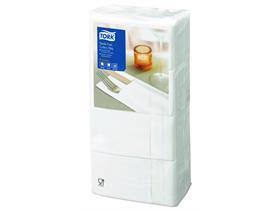 BESTECKSERVIETTEN TORK  40 x 39 cm, Textile feel weiss