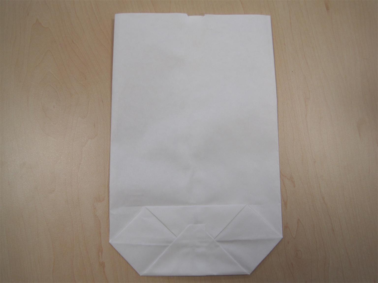 KREUZBODENBEUTEL KRAFT WEISS  17 x 26 cm, 1000 g, 60 gm2,