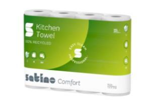HAUSHALTSROLLE 3-LAGIG  Satino Comfort, 3-lagig,hochweiss - Scheitlin Papier HAUSHALTSROLLE 3-LAGIG  Satino Comfort, 3-lagig,hochweiss