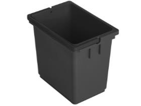 EIMER AUS KUNSTSTOFF  Eimer grau 6 Liter, mit grauem Henkel