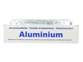 ALUMINIUMFOLIE  14 my, 30 cm x 150 lfm, mit Box - Scheitlin Papier ALUMINIUMFOLIE  14 my, 30 cm x 150 lfm, mit Box