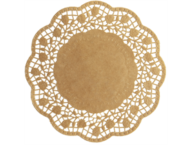 TORTENSPITZEN RUND  ø 18 cm, rund, braun