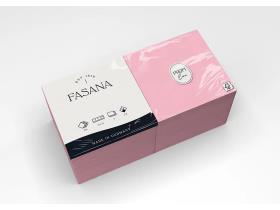 SERVIETTEN FASANA  33 x 33 cm, 3-lagig, 1/4 Falz, pink