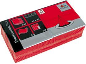 SERVIETTEN FASANA  33 x 33 cm, 2-lagig, 1/8 Falz, rot - Scheitlin Papier SERVIETTEN FASANA  33 x 33 cm, 2-lagig, 1/8 Falz, rot