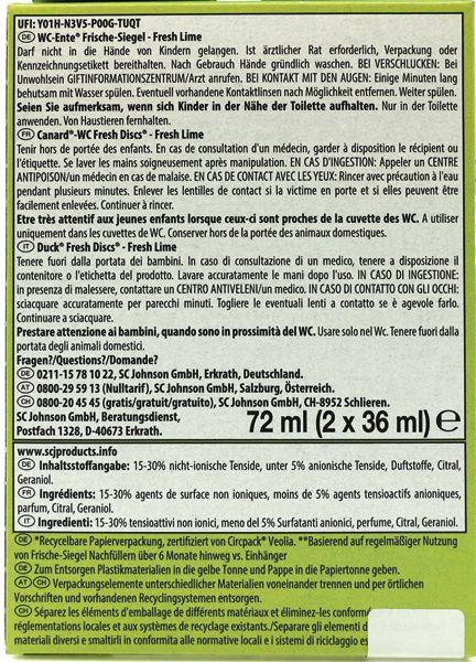 WC-DUFTSPÜLER NACHFUELLER  Nachfüller, Limette Duft