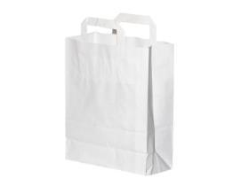 PAPIERTRAGETASCHEN UNBEDRUCKT WEISS  220 x 105 x 360 mm, weiss, unbedruckt - Scheitlin Papier PAPIERTRAGETASCHEN UNBEDRUCKT WEISS  220 x 105 x 360 mm, weiss, unbedruckt