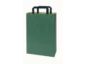 PAPIERTRAGETASCHEN GRUEN  190 x 80 x 210 mm, grün, unbedruckt - Scheitlin Papier PAPIERTRAGETASCHEN GRUEN  190 x 80 x 210 mm, grün, unbedruckt