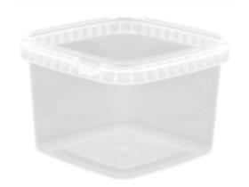 SCHALE AUS KUNSTSTOFF (PP)  eckig, 500 ml, 128 x 128 x 90 mm, trsp - Scheitlin Papier SCHALE AUS KUNSTSTOFF (PP)  eckig, 500 ml, 128 x 128 x 90 mm, trsp