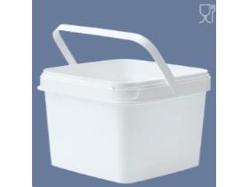 EIMER AUS KUNSTSTOFF (PP)  eckig, 4200 ml, 178 x 139 x 129 mm,weiss - Scheitlin Papier EIMER AUS KUNSTSTOFF (PP)  eckig, 4200 ml, 178 x 139 x 129 mm,weiss