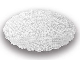 PLATTENPAPIERE KROKO  14 x 21 cm oval, 40 gm2, weiss - Scheitlin Papier PLATTENPAPIERE KROKO  14 x 21 cm oval, 40 gm2, weiss