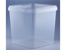 SCHALE AUS KUNSTSTOFF (PP)  eckig, 5000 ml, 193 x 193 x 191 mm, trsp