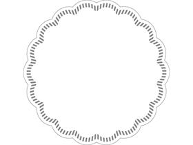 TASSENUNTERSETZER  ø 90 mm, 8-lagig, weiss uni