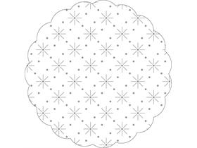 TASSENUNTERSETZER TISSUE  ø 80 mm, Tissue, einfarbig