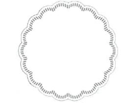 TASSENUNTERSETZER UNI  ø 120 mm, 7-lagig, weiss uni