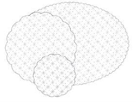 TASSENUNTERSETZER TISSUE  ø 150 mm, Tissue, einfarbig