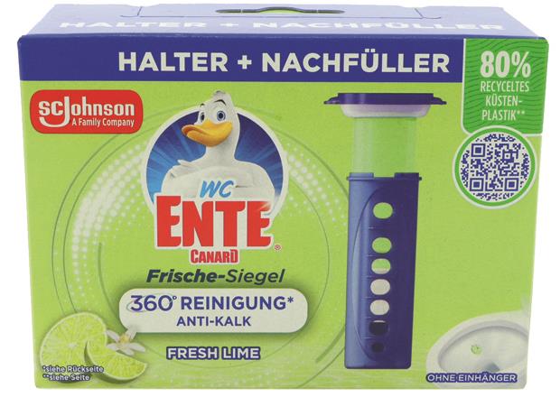 WC-DUFTSPÜLER  Halter und Nachfüller, Limette Duft