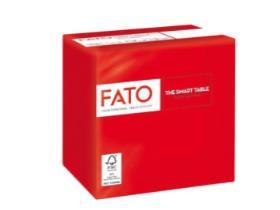 SERVIETTEN FATO  24 x 24 cm, 2-lagig, 1/4 Falz,rot