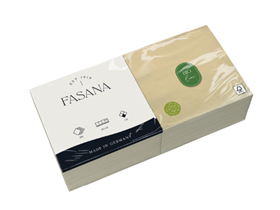 ZELLTUCHSERVIETTE UNGEBLEICHT  24 x 24 cm, 1/4 Falz, naturbraun - Scheitlin Papier ZELLTUCHSERVIETTE UNGEBLEICHT  24 x 24 cm, 1/4 Falz, naturbraun