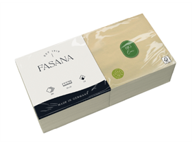 ZELLTUCHSERVIETTE UNGEBLEICHT  33 x 33 cm, 1/4 Falz, naturbraun - Scheitlin Papier ZELLTUCHSERVIETTE UNGEBLEICHT  33 x 33 cm, 1/4 Falz, naturbraun