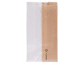 SICHTSTREIFENBEUTEL FIFTY-FIFTY  14 x 8 x 26 cm, Kraftpapier/Pergamin - Scheitlin Papier SICHTSTREIFENBEUTEL FIFTY-FIFTY  14 x 8 x 26 cm, Kraftpapier/Pergamin