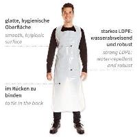 SCHUERZEN  60 m, LDPE, weiss, wasserabweisend