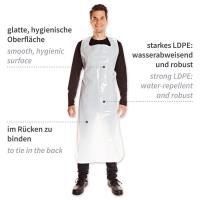 SCHUERZEN  60 m, LDPE, weiss, wasserabweisend