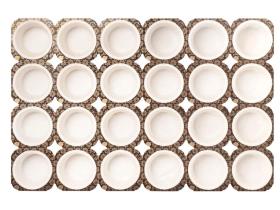 BACK-MUFFIN-TRAY  trennbar Perforation, 50x34mm, - Scheitlin Papier BACK-MUFFIN-TRAY  trennbar Perforation, 50x34mm,