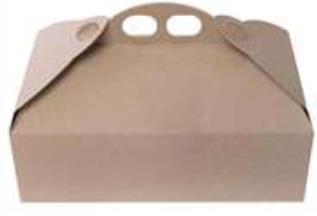 TORTENSCHACHTEL MIT HENKEL ECOLIFE  45x45x7 cm, Henkel, braun "Eco Life" TORTENSCHACHTEL MIT HENKEL ECOLIFE  45x45x7 cm, Henkel, braun "Eco Life"